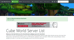 Desktop Screenshot of cubeworld-servers.com
