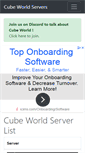 Mobile Screenshot of cubeworld-servers.com