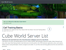 Tablet Screenshot of cubeworld-servers.com
